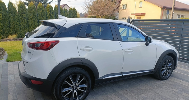 Mazda CX-3 cena 78900 przebieg: 74000, rok produkcji 2017 z Ostrołęka małe 326